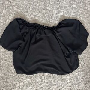 Black Off the Shoulder Boohoo Top